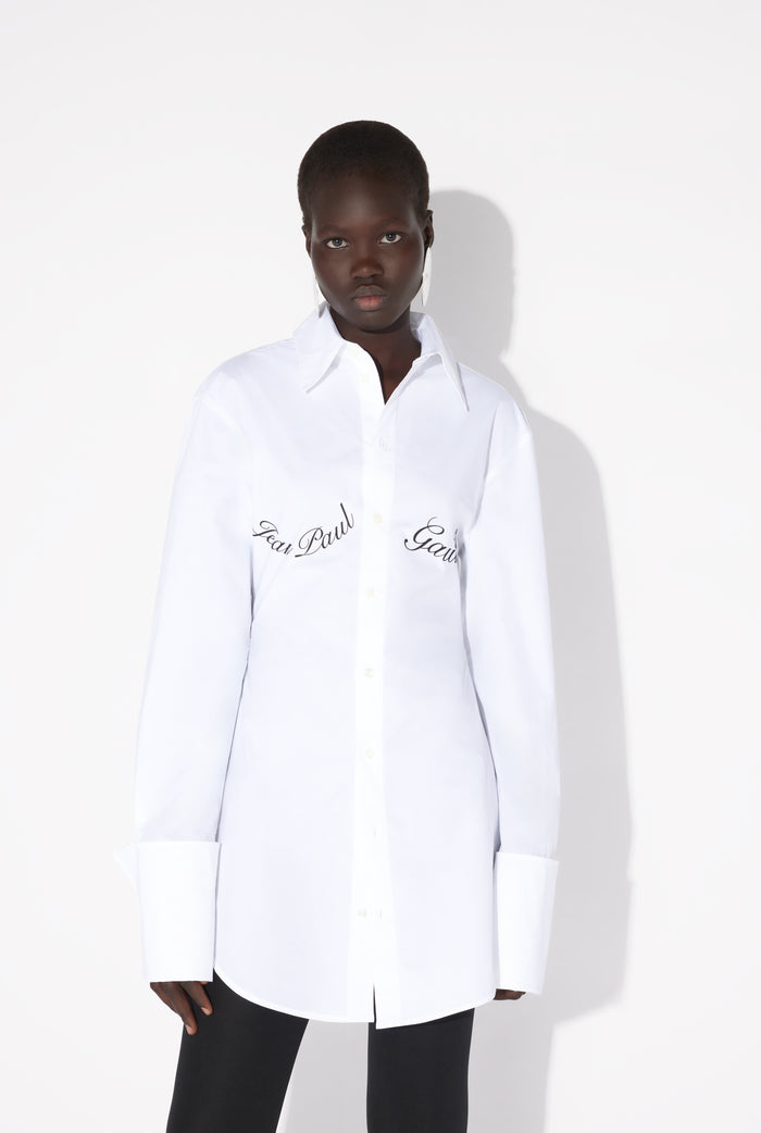 Jean Paul Gaultier La Chemise Imprimé Jean Paul Gaultier Blanche Blanc