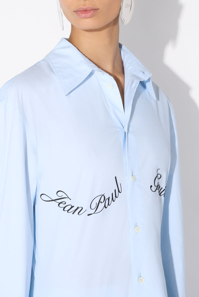 Jean Paul Gaultier La Chemise Imprimé Jean Paul Gaultier Bleue Bleu