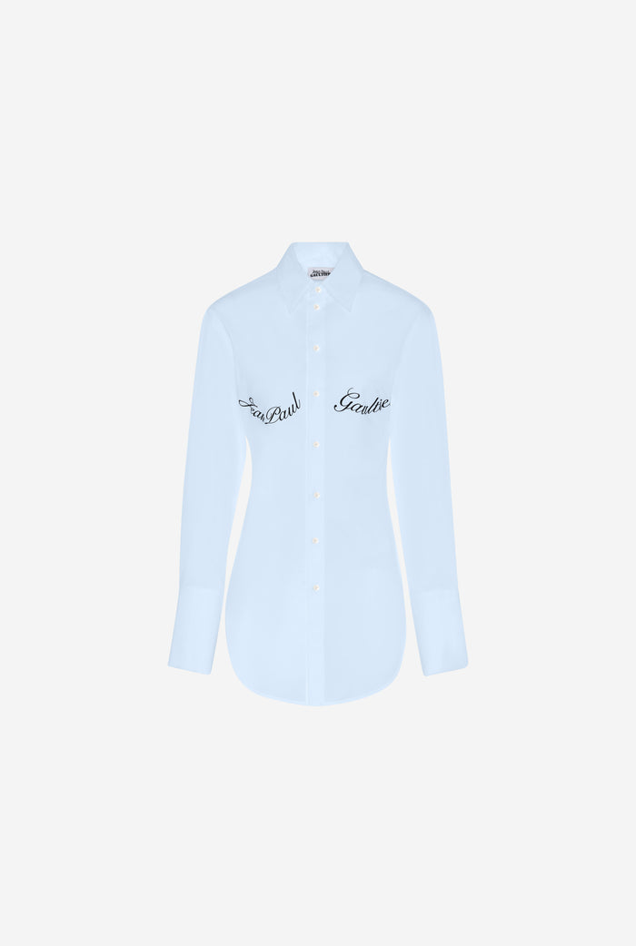 Jean Paul Gaultier La Chemise Imprimé Jean Paul Gaultier Bleue Bleu