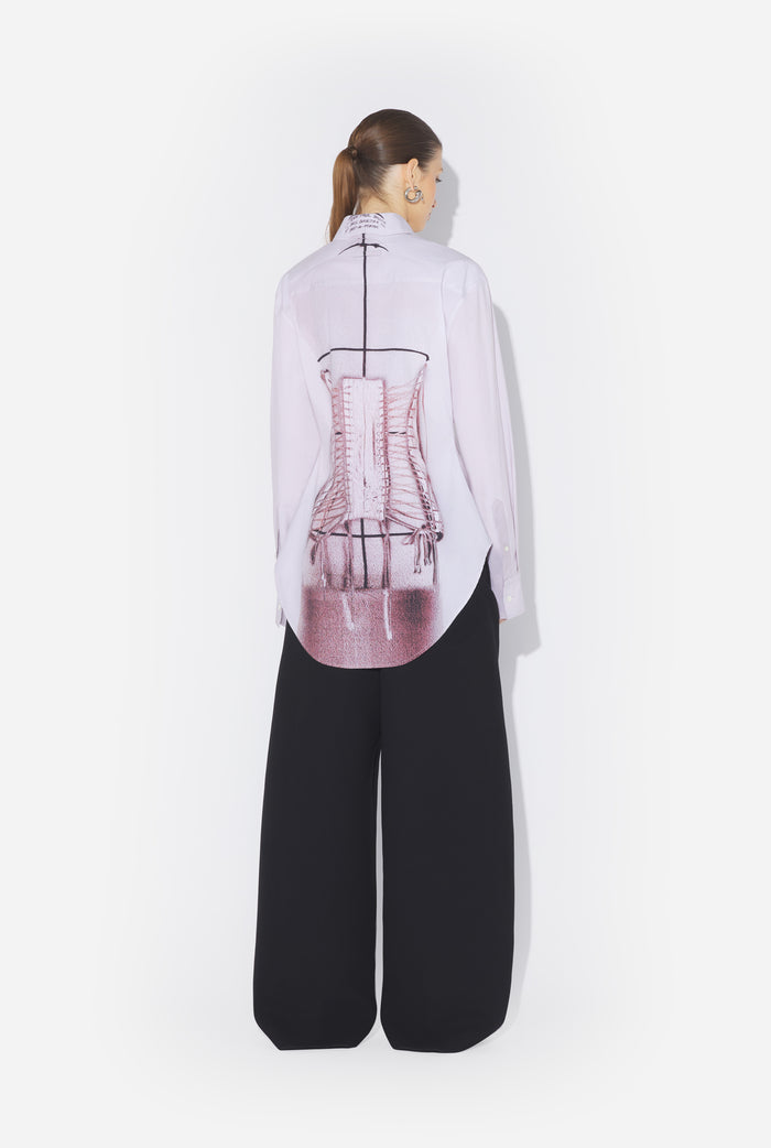 Jean Paul Gaultier La Chemise Trompe-L'Œil Corset Rose