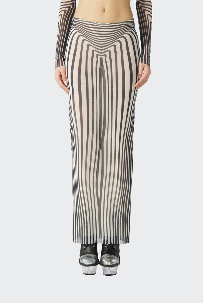 Jean Paul Gaultier La Jupe Body Morphing Marine Beige