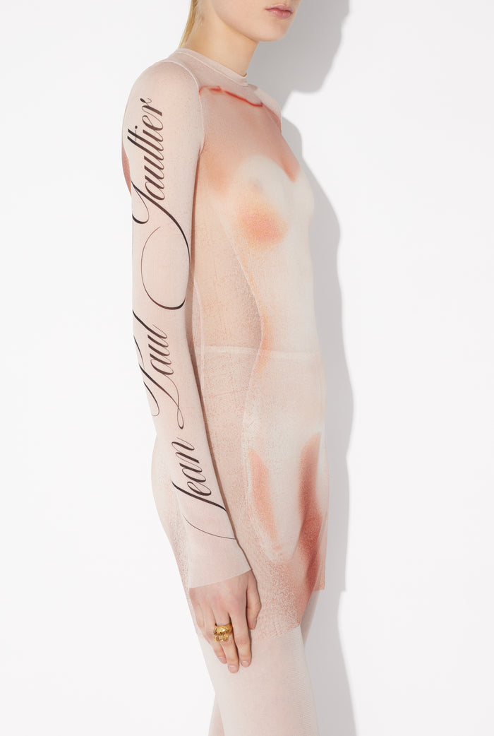 Jean Paul Gaultier La Robe Courte "Le Classique" Rose