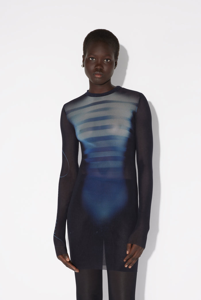 Jean Paul Gaultier La Robe Courte "Le Male" Bleu Marine