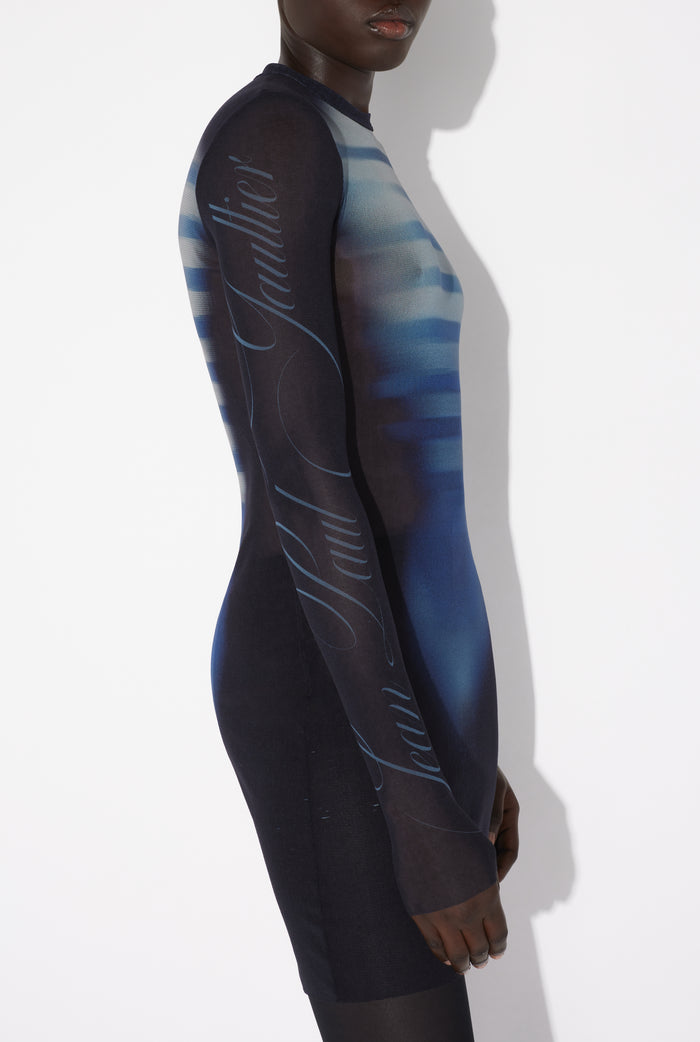 Jean Paul Gaultier La Robe Courte "Le Male" Bleu Marine