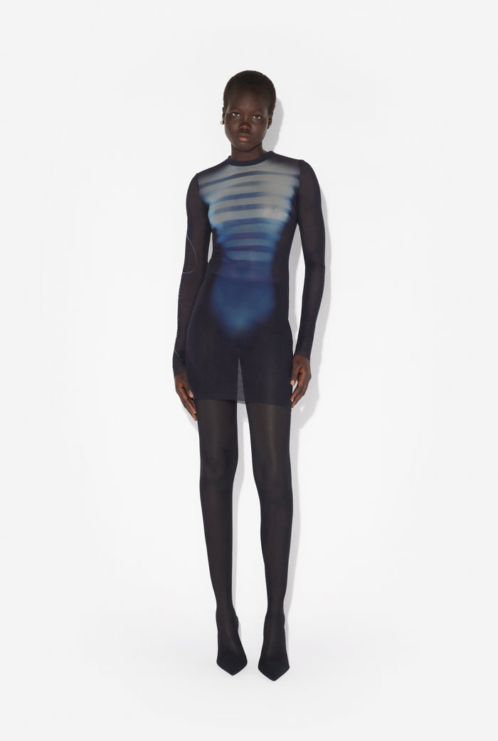 jean paul gaultier La Robe Courte "Le Male" Bleu marine