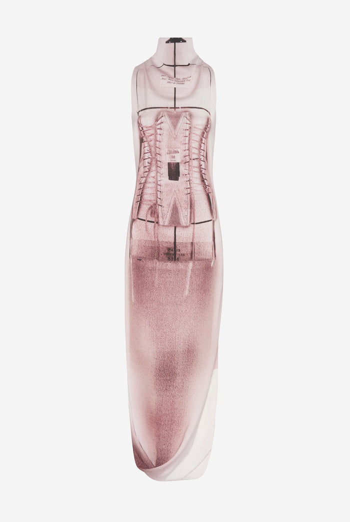Jean Paul Gaultier La Robe Drapée Trompe-L'Œil Corset Rose