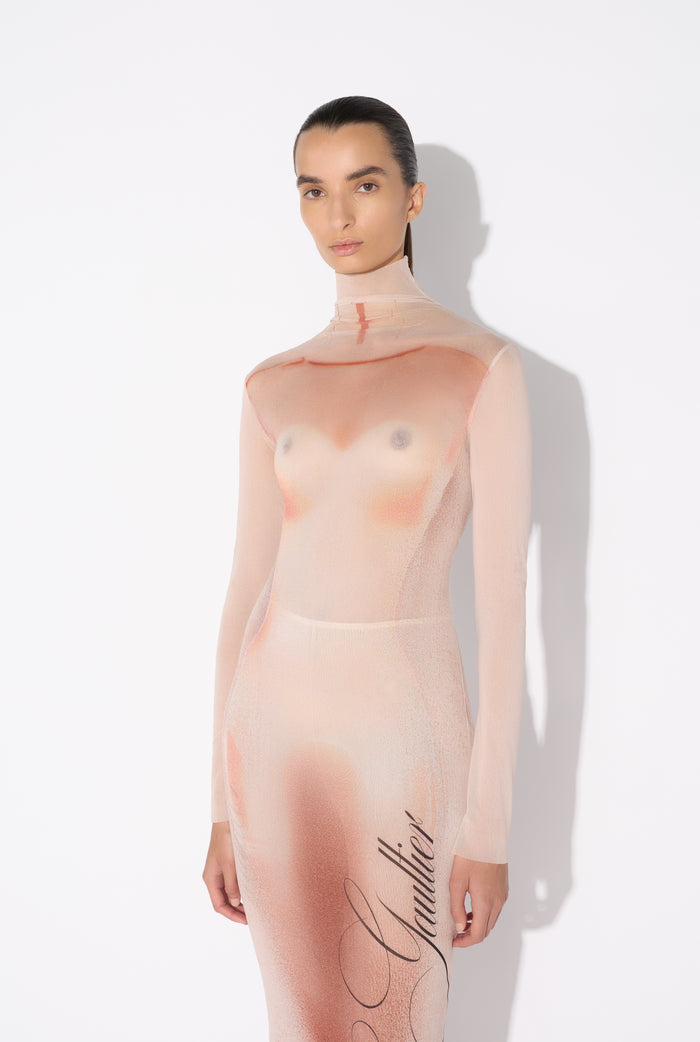 Jean Paul Gaultier La Robe Longue "Le Classique" Rose