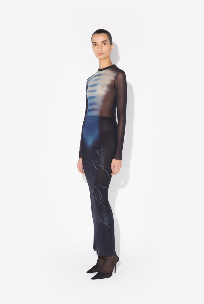 Jean Paul Gaultier La Robe Longue "Le Male" Bleu Marine