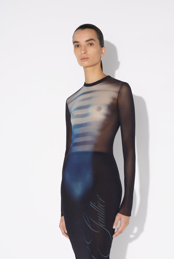 Jean Paul Gaultier La Robe Longue "Le Male" Bleu Marine