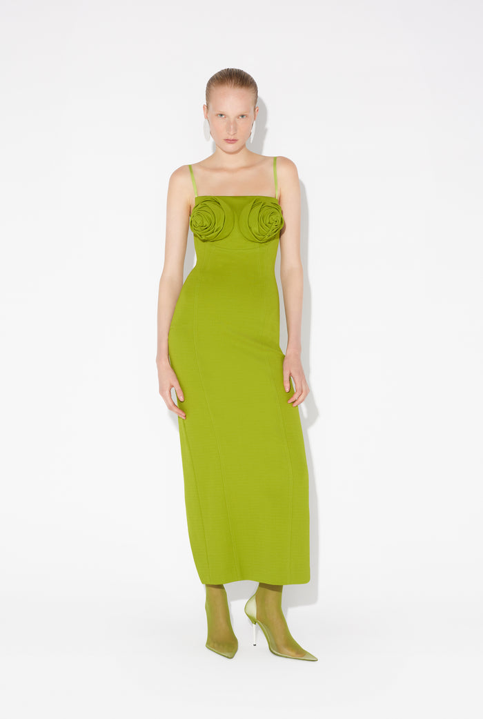 jean paul gaultier La Robe Seins Conique Verte Vert