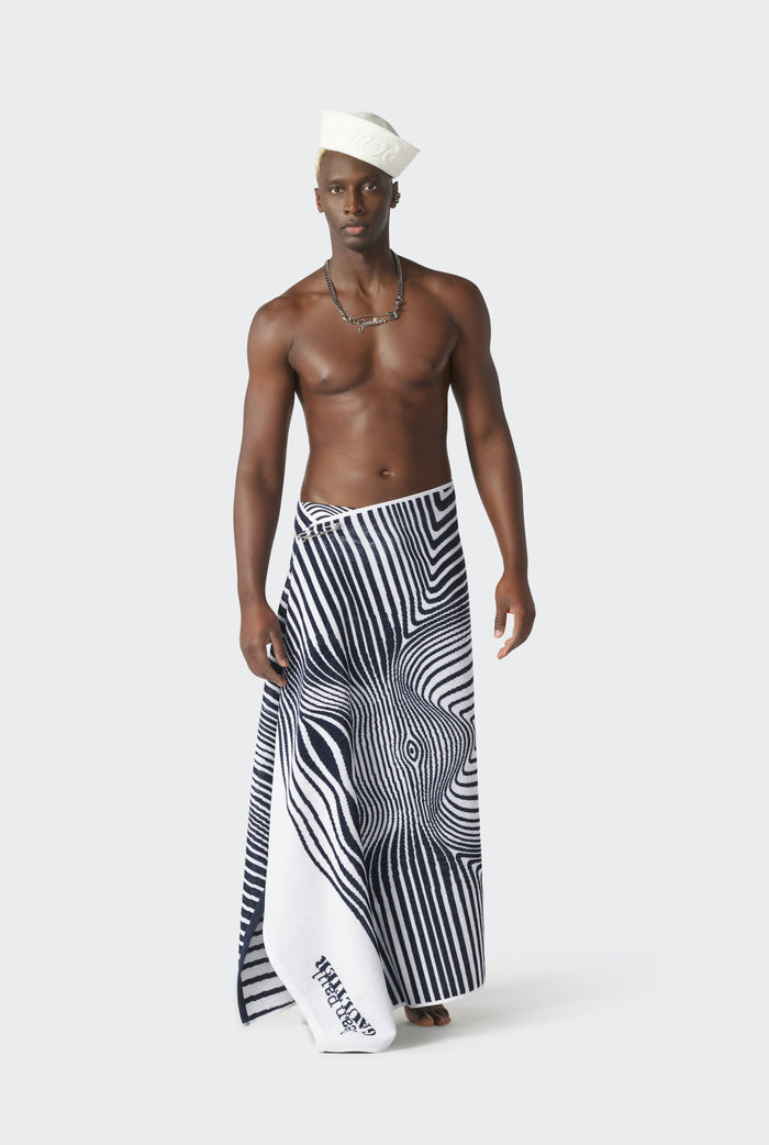 Jean Paul Gaultier La Serviette Body Morphing Marine Blanc