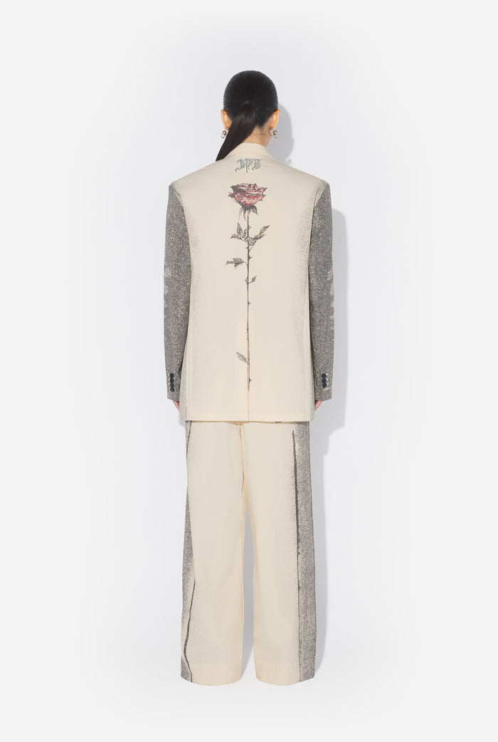 Jean Paul Gaultier La Veste Tailleur Multi-Tattoo Écru
