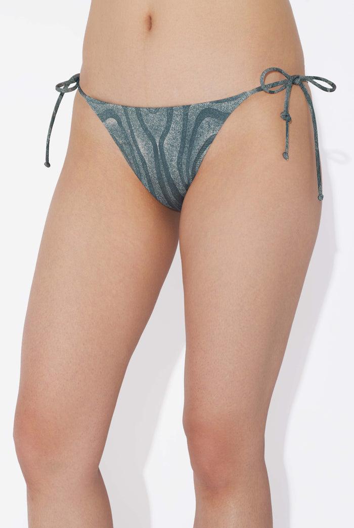 Jean Paul Gaultier Le Bas De Bikini Spirale Bleu Bleu