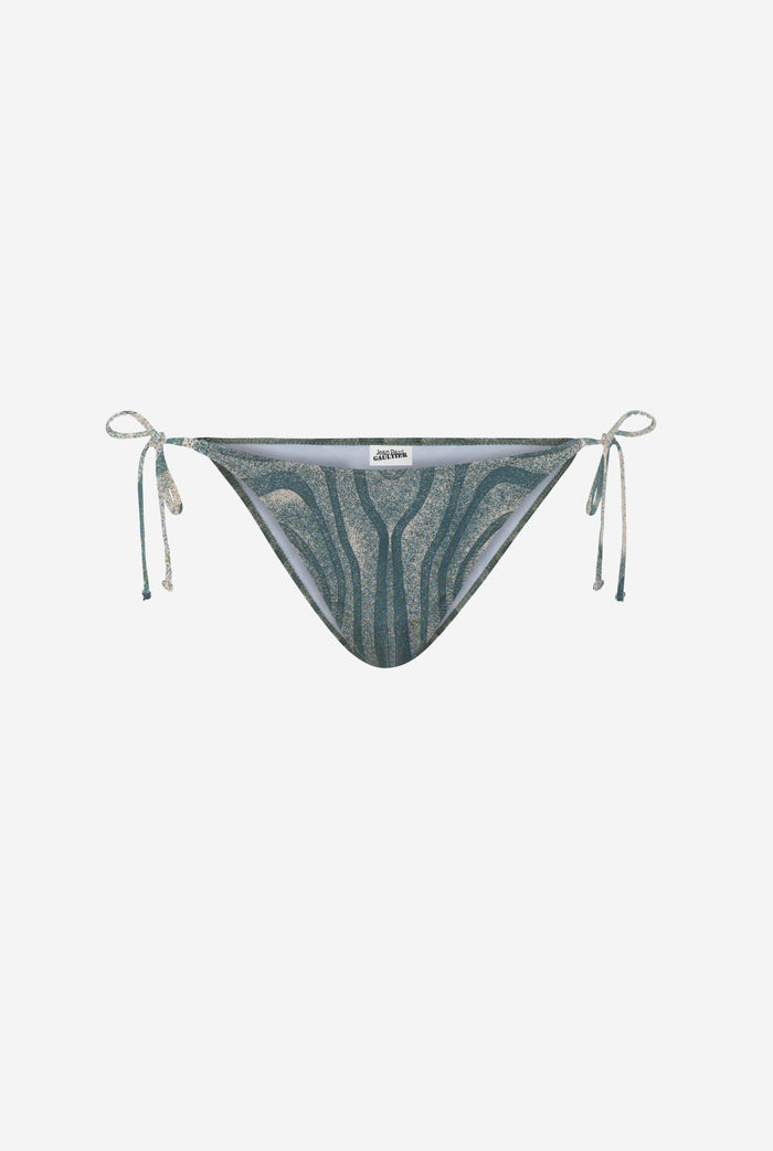 Jean Paul Gaultier Le Bas De Bikini Spirale Bleu Bleu
