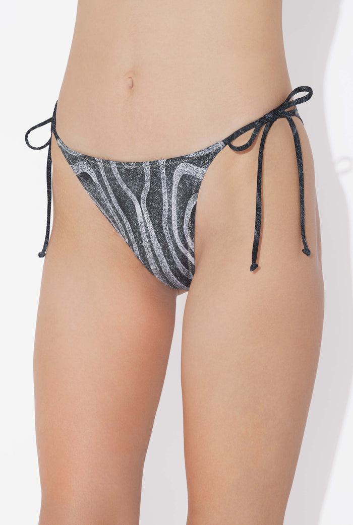 Jean Paul Gaultier Le Bas De Bikini Spirale Noir Noir
