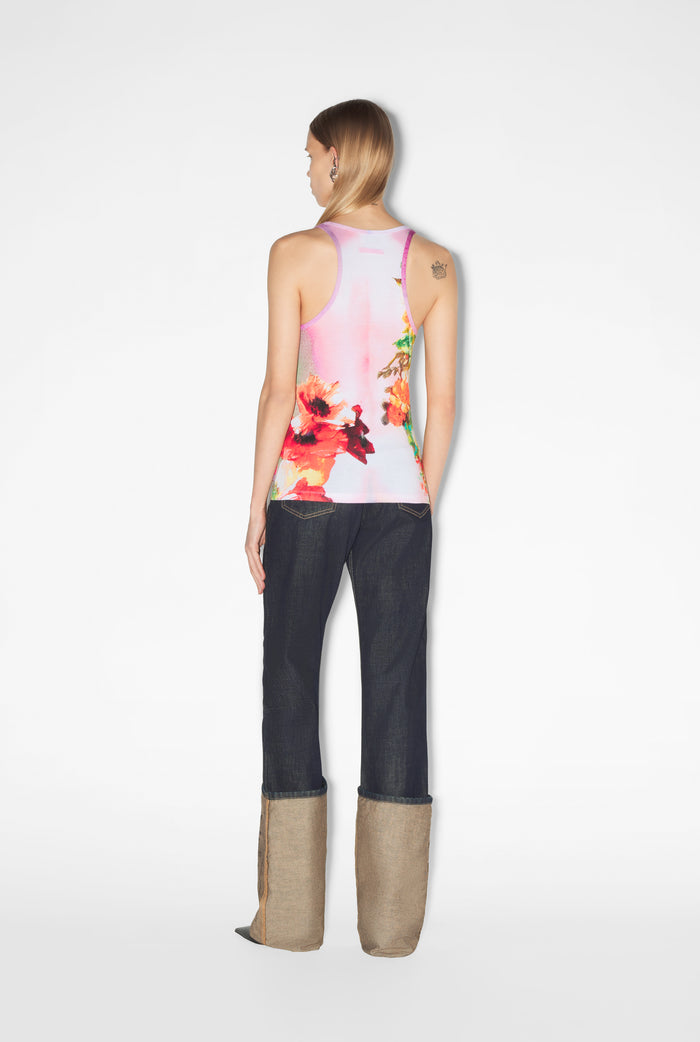 Jean Paul Gaultier Le Débardeur Body Flower Rose Rose