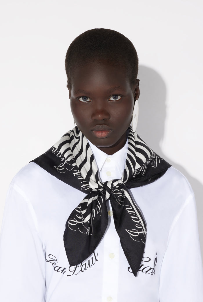 jean paul gaultier Le Foulard Marinière Body Morphing Blanc