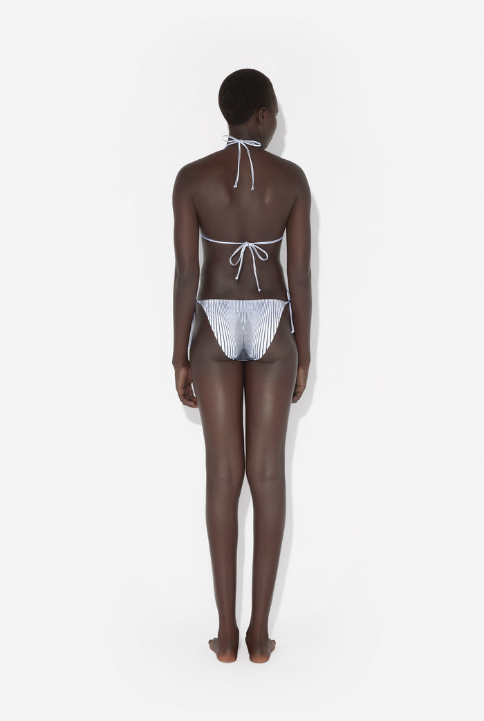 Jean Paul Gaultier Le Haut De Bikini Pinstripe Body Morphing Noir