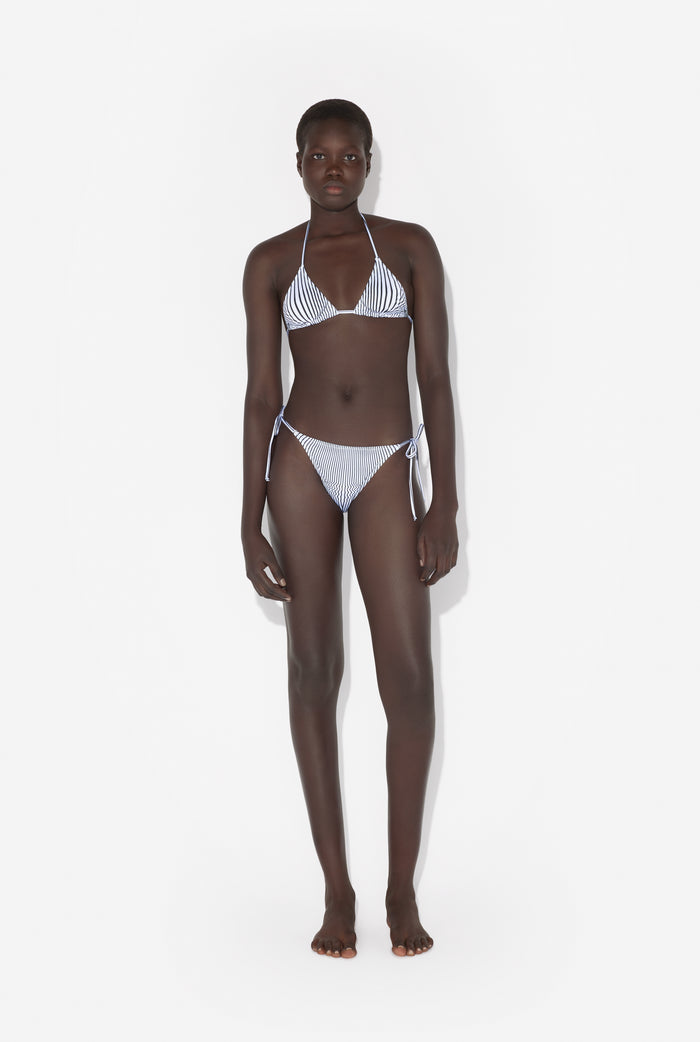 jean paul gaultier Le Haut De Bikini Pinstripe Body Morphing Noir