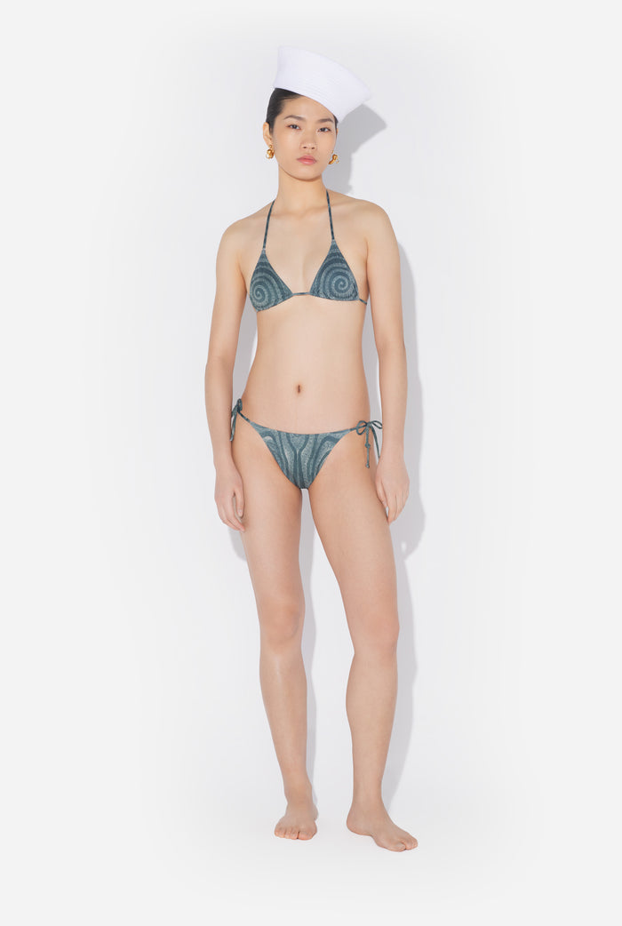 jean paul gaultier Le Haut de Bikini Spirale Bleu Bleu