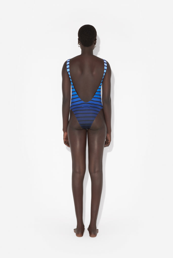 Jean Paul Gaultier Le Maillot De Bain Marinière Dégradée Noir