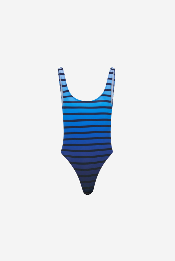 Jean Paul Gaultier Le Maillot De Bain Marinière Dégradée Noir