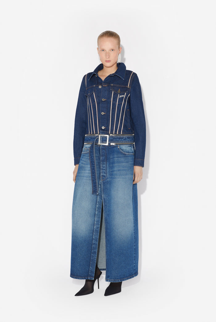 jean paul gaultier Le Manteau Denim Double Porté Indigo