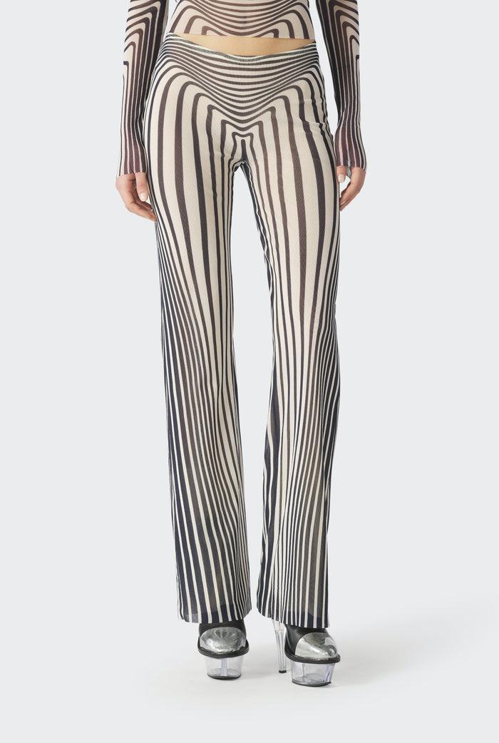 Jean Paul Gaultier Le Pantalon Body Morphing Marine Beige