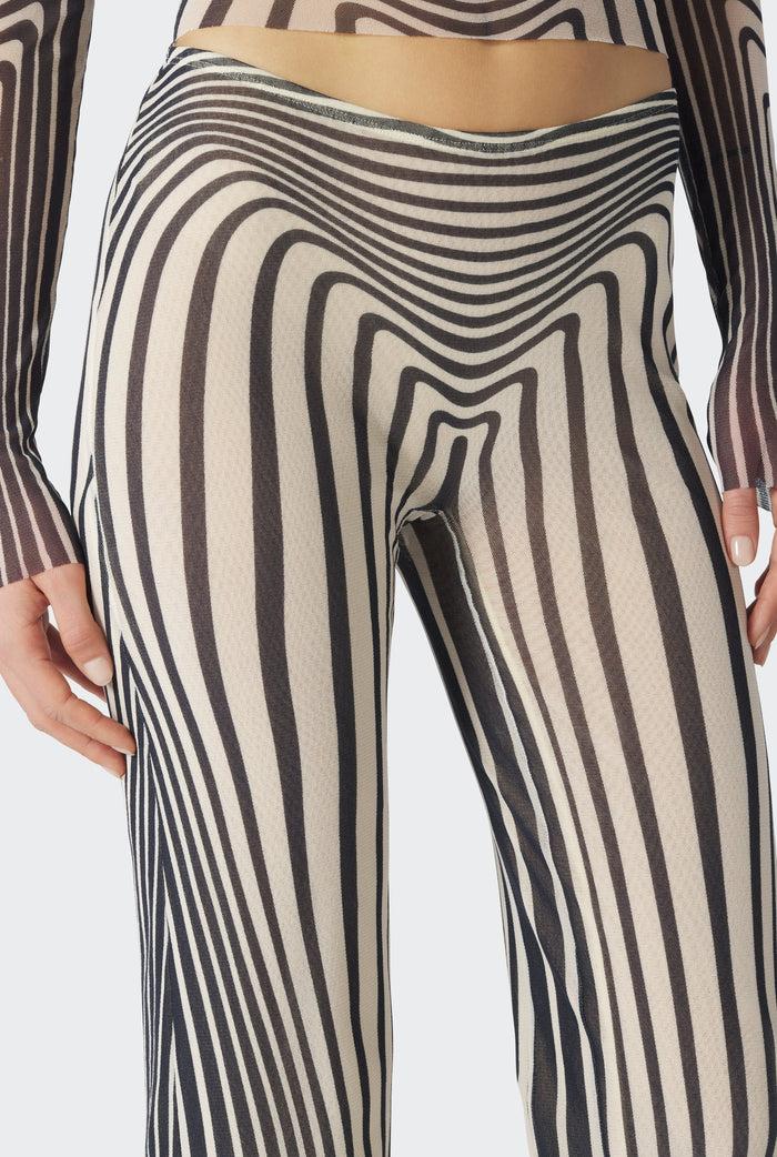 Jean Paul Gaultier Le Pantalon Body Morphing Marine Beige