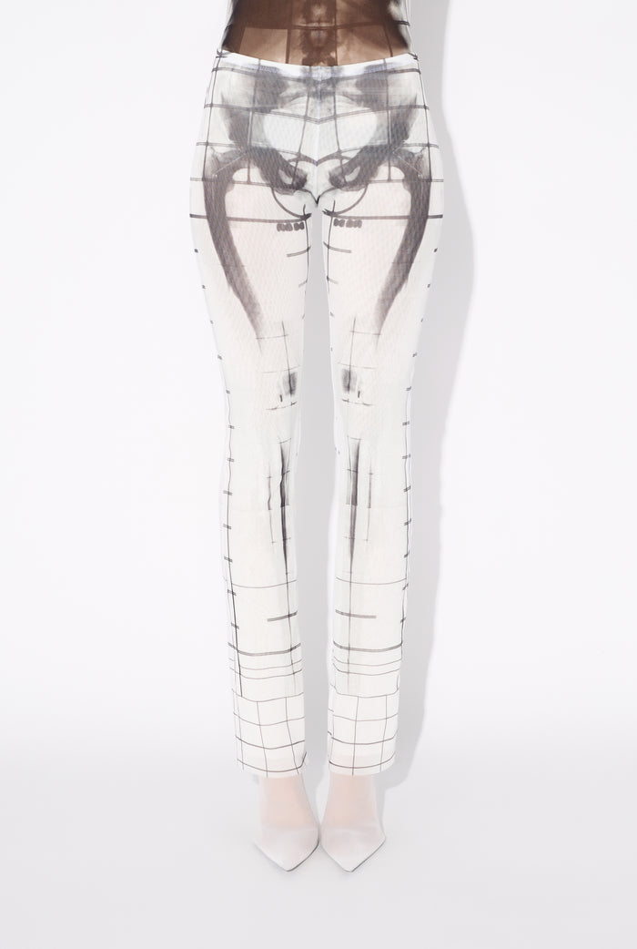 Jean Paul Gaultier Le Pantalon Squeletor Blanc Blanc