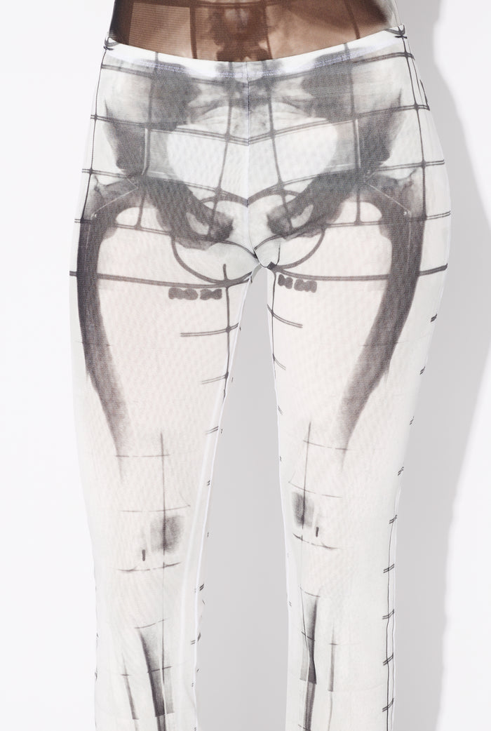 Jean Paul Gaultier Le Pantalon Squeletor Blanc Blanc