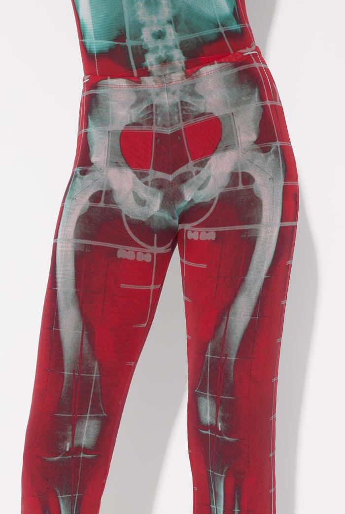 Jean Paul Gaultier Le Pantalon Squeletor Rouge Rouge