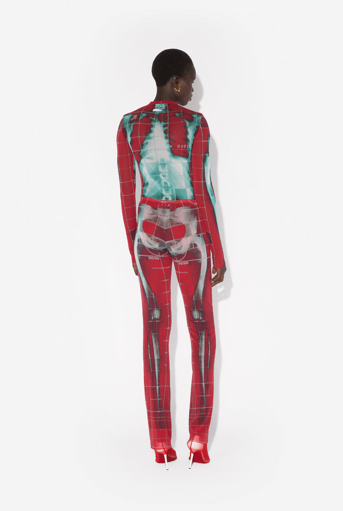 jean paul gaultier Le Pantalon Squeletor Rouge Rouge