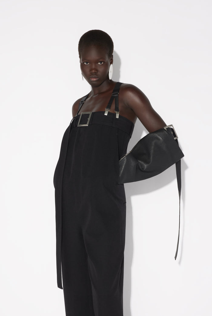 Jean Paul Gaultier Le Pantalon Tailleur à Bretelles Noir