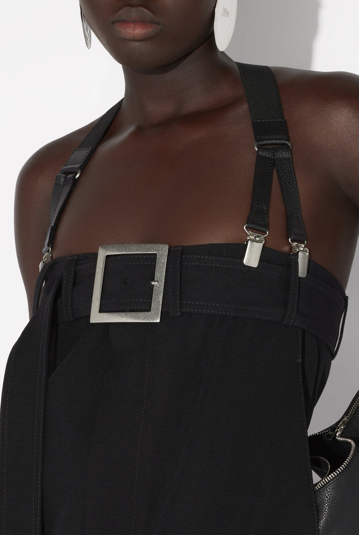 Jean Paul Gaultier Le Pantalon Tailleur à Bretelles Noir