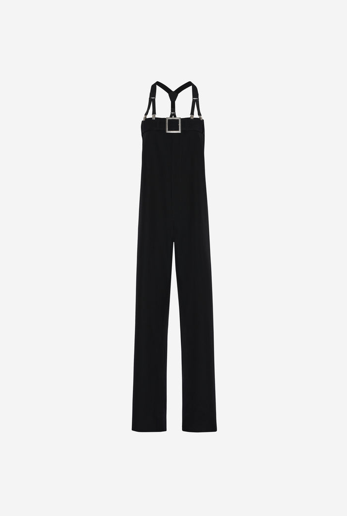 Jean Paul Gaultier Le Pantalon Tailleur à Bretelles Noir