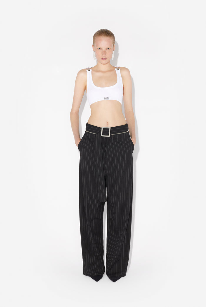 jean paul gaultier Le Pantalon Tailleur à Ceinture Noir