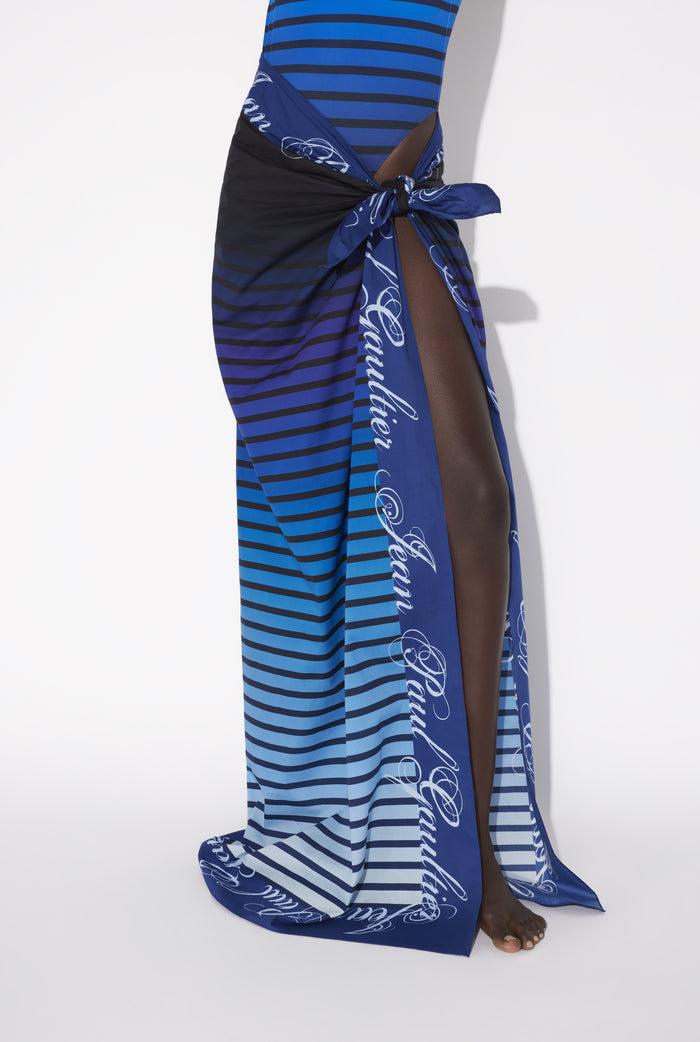 Jean Paul Gaultier Le Paréo Marinière Dégradée Noir