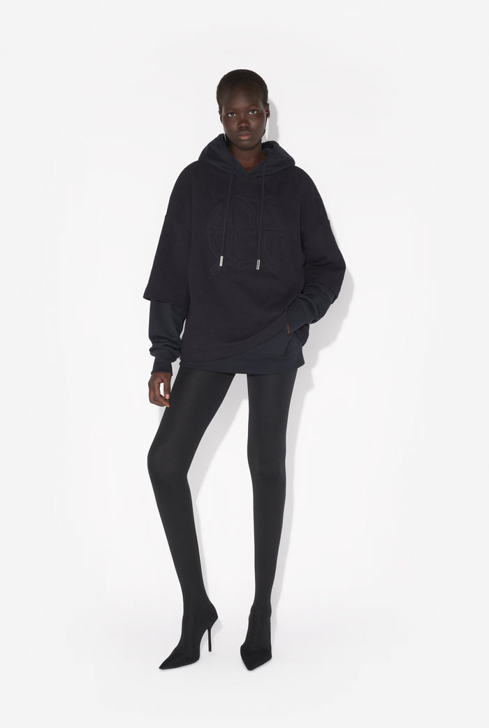 Jean Paul Gaultier Le Sweatshirt Oversize JPG Noir Noir