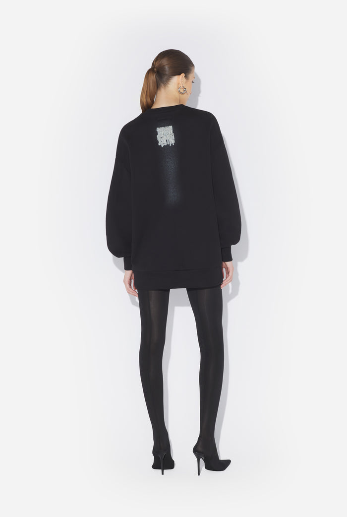 Jean Paul Gaultier Le Sweatshirt Tattoo Ruban Noir Noir