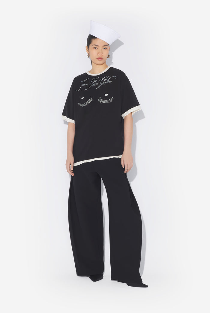 Jean Paul Gaultier Le T-Shirt Oversize Tattoo Poem Noir