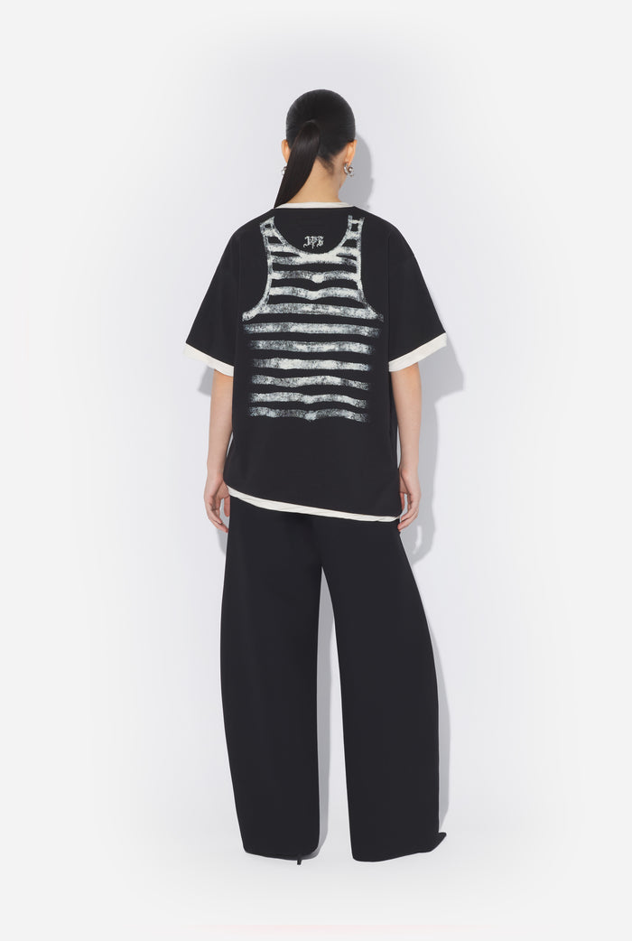 Jean Paul Gaultier Le T-Shirt Oversize Tattoo Poem Noir
