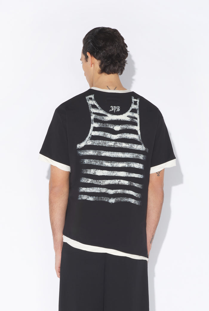 jean paul gaultier Le T-Shirt Oversize Tattoo Poem Noir