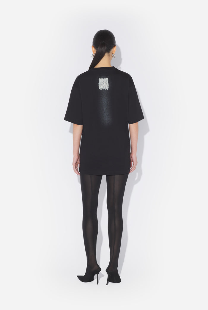 Jean Paul Gaultier Le T-Shirt Oversize Tattoo Ruban Noir Noir