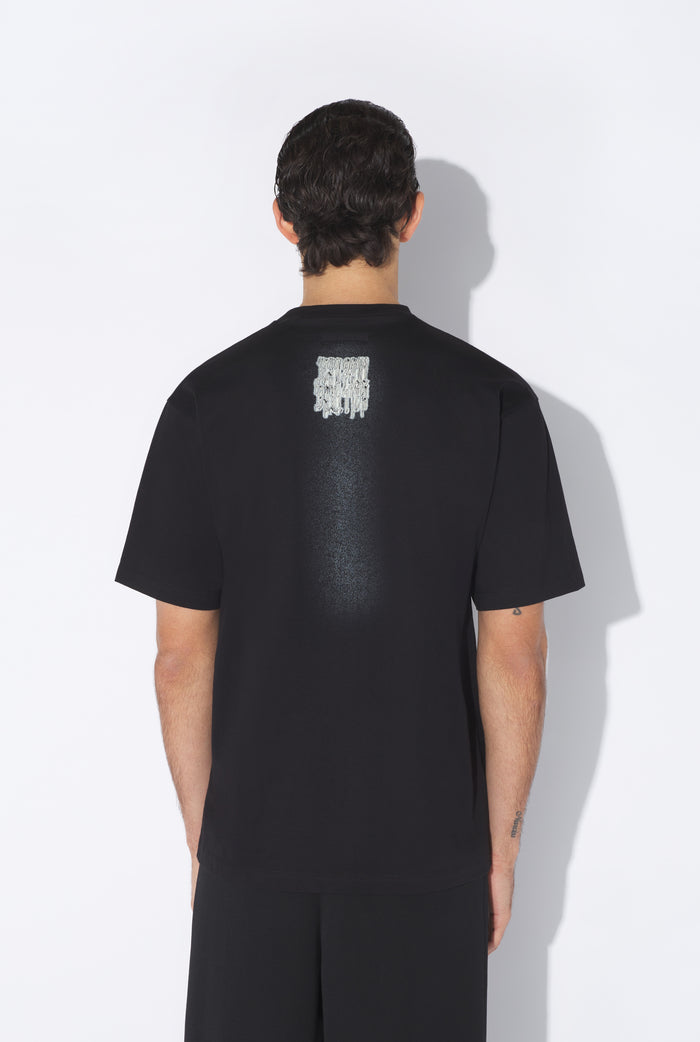 jean paul gaultier Le T-Shirt Oversize Tattoo Ruban Noir Noir