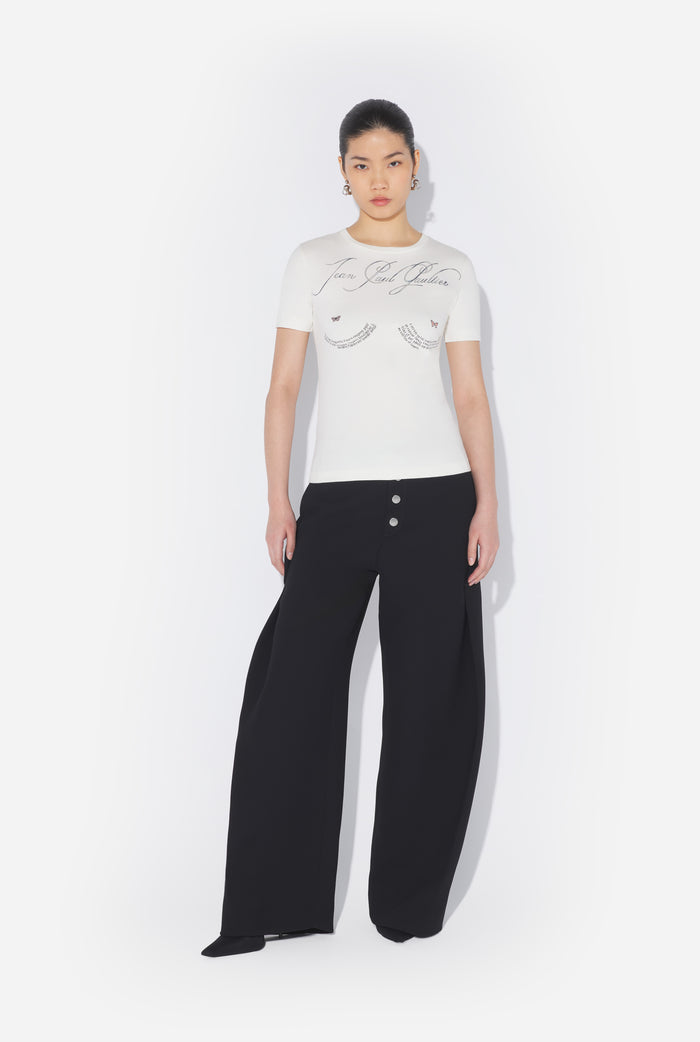 Jean Paul Gaultier Le T-Shirt Tattoo Poem Blanc Blanc