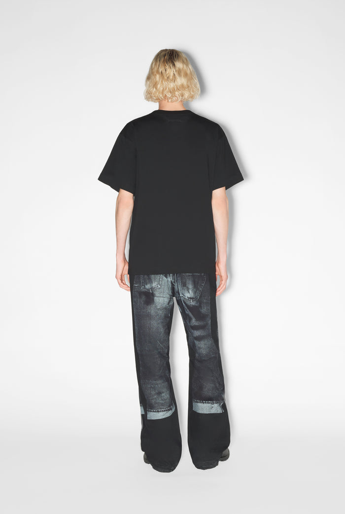 Jean Paul Gaultier Le T-shirt Trompe L'œil Marinière Noir