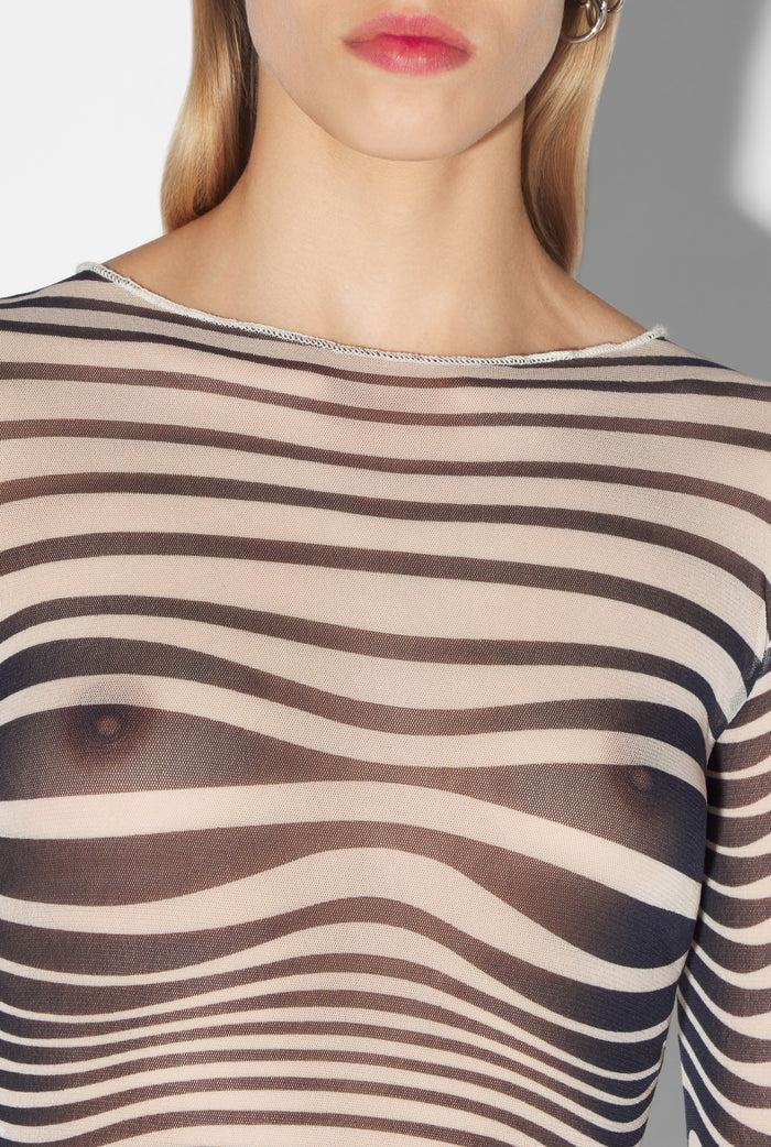 Jean Paul Gaultier Le Top Body Morphing Marine Beige