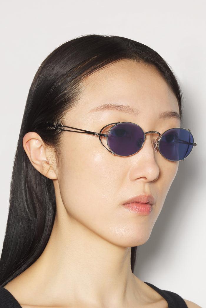 Jean Paul Gaultier Les Lunettes De Soleil 55-3175 Argentées Argent