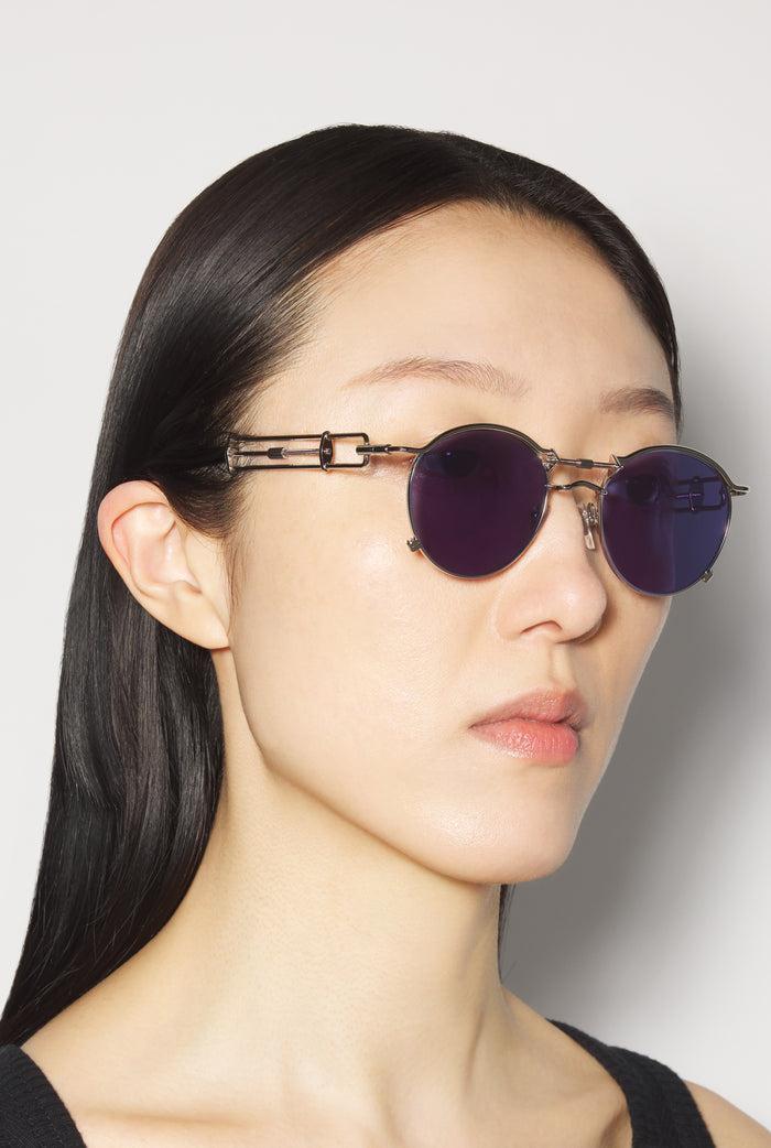 Jean Paul Gaultier Les Lunettes De Soleil 56-0174 Argentées Argent